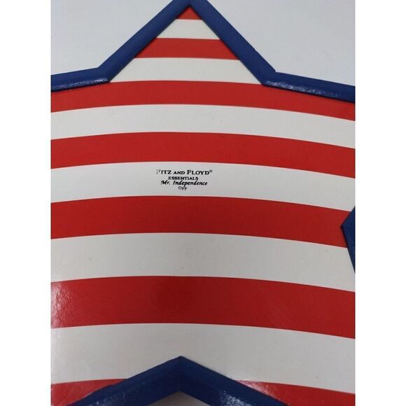 Lot of 3 Patriotic Serving Trays USA America Red White and Blue Bicentennial 4th - Picture 6 of 7